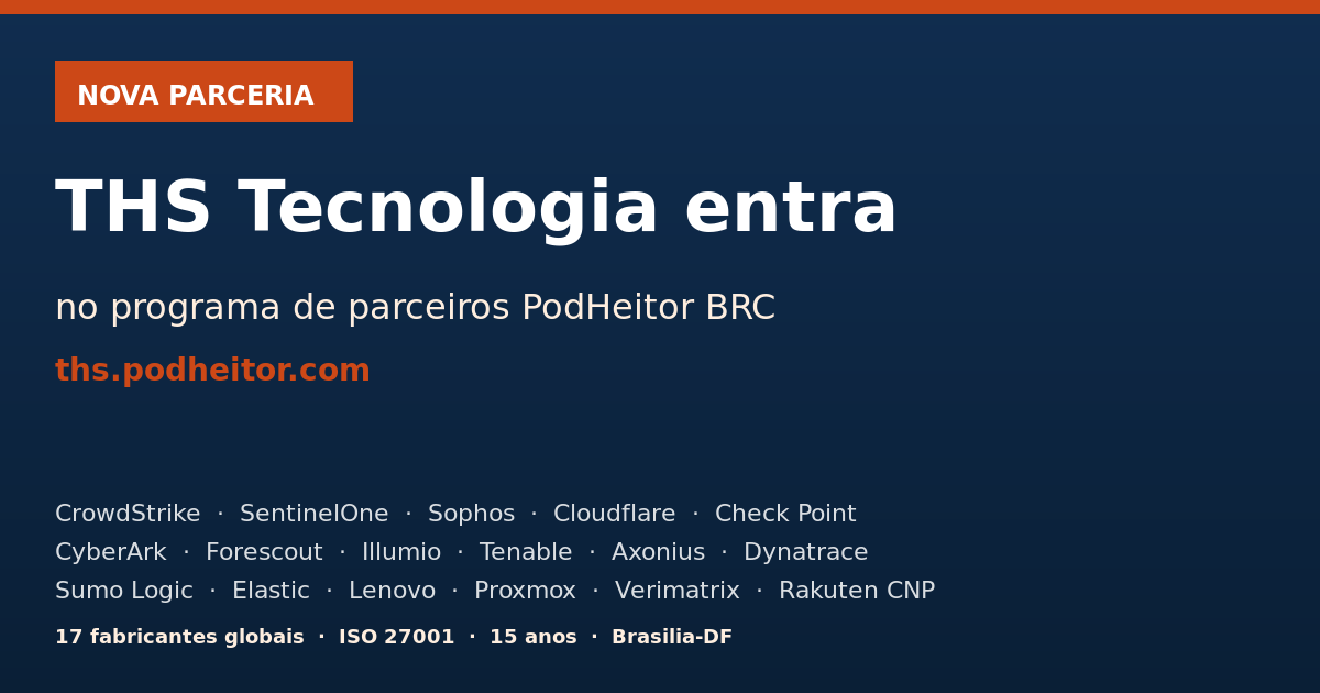 THS Tecnologia entra no programa de parceiros PodHeitor BRC