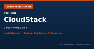 Whitepaper técnico — PodHeitor CloudStack para Bacula