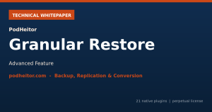 Whitepaper técnico — PodHeitor Granular Restore para Bacula