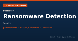 Whitepaper técnico — PodHeitor Ransomware Detection + Acelerador para Bacula
