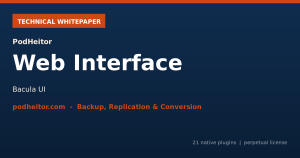 Whitepaper técnico — PodHeitor Web Interface para Bacula
